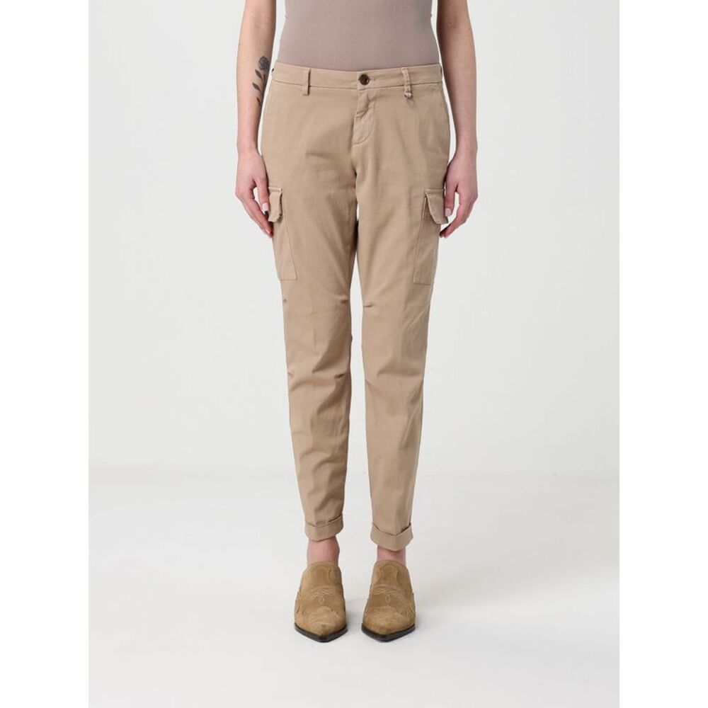 Mason's Women Stretch Cotton Cargo Trousers Mason's